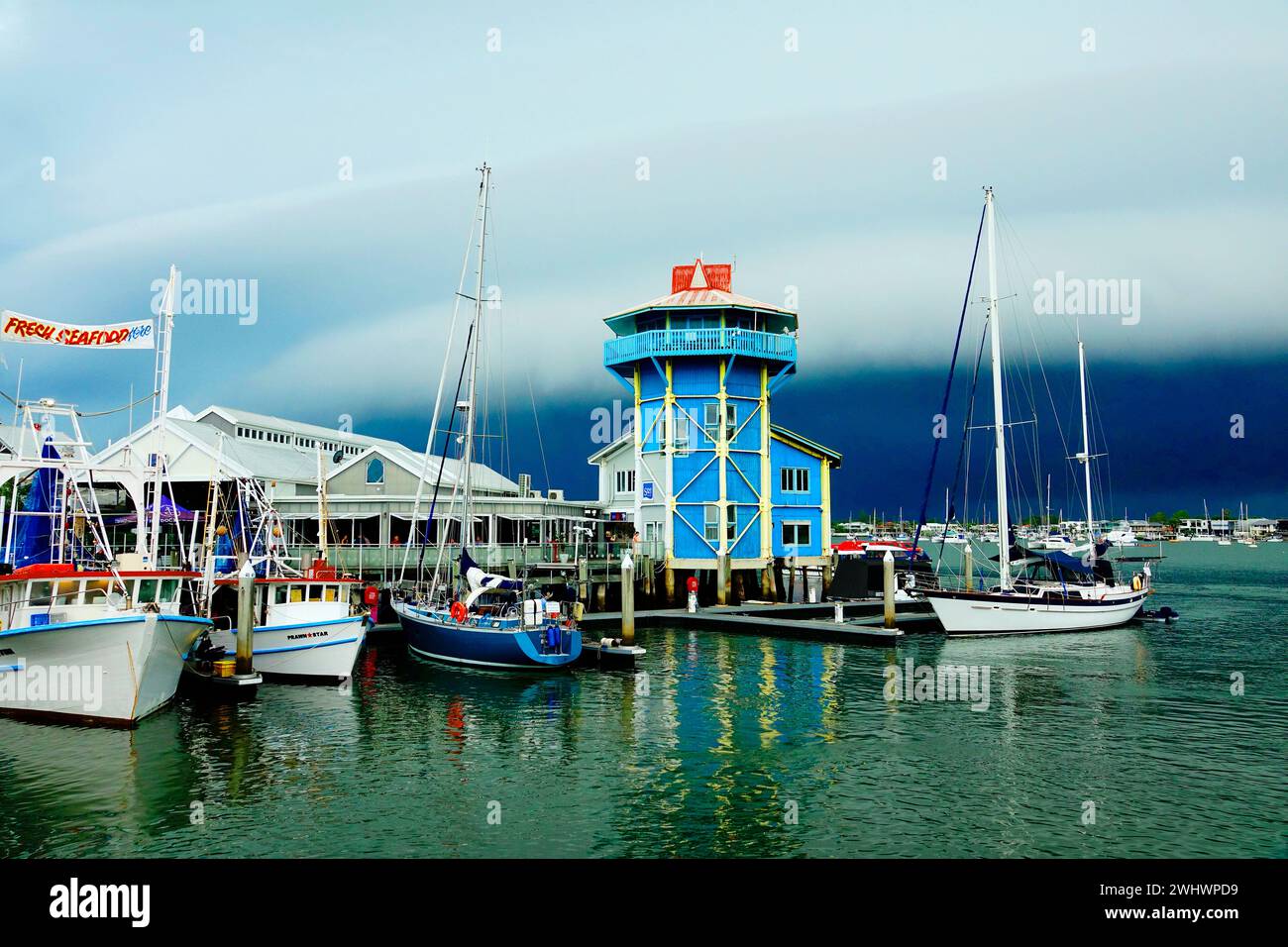 Mooloolaba Marina Queensland Australia Coral Sea Stockfoto