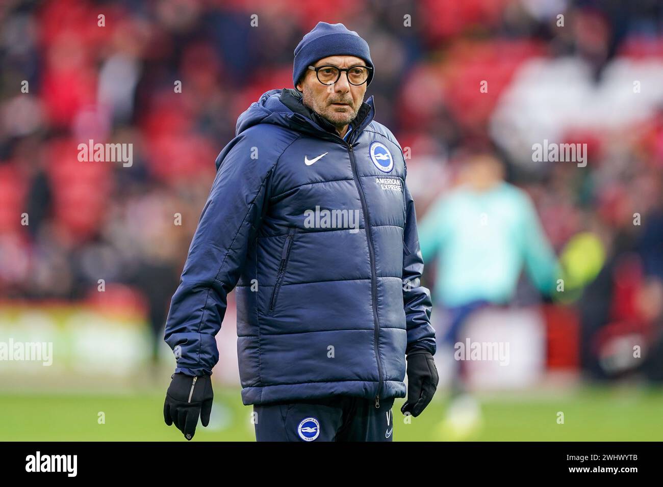 Sheffield, Großbritannien. Januar 2024. Vincenzo Teresa, Assistant First-Team Athletic Coach der Männer beim Spiel der 4. Runde des Sheffield United FC gegen Brighton & Hove Albion FC Emirates FA Cup in der Bramall Lane, Sheffield, England, Großbritannien am 27. Januar 2024 Credit: Every Second Media/Alamy Live News Stockfoto