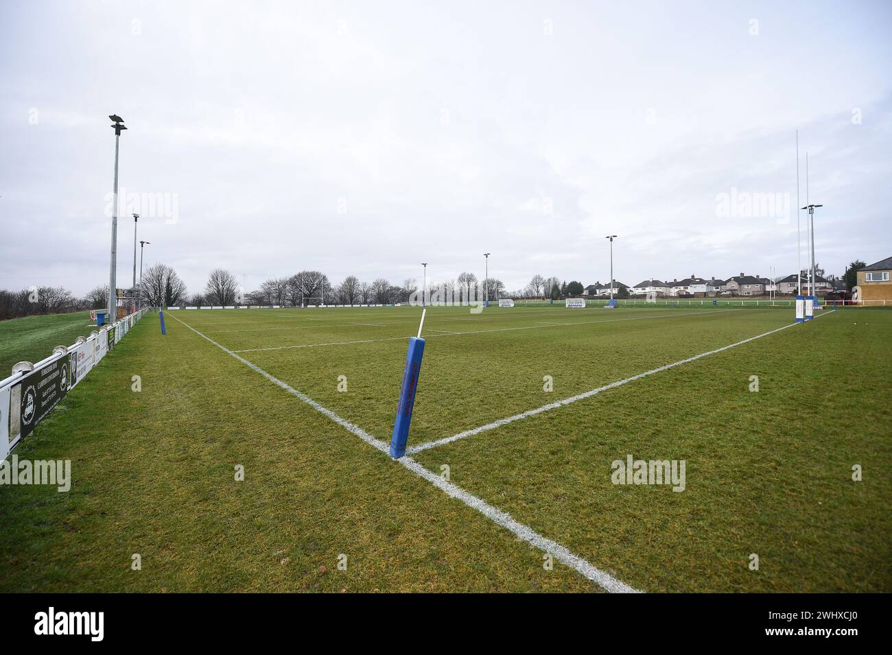 Halifax, England - 7. Februar 2024 - Siddal ARLFC Allgemeine Ansicht. Rugby League Challenge Cup, Siddal ARLFC vs Wakefield Trinity in Chevinedge (Siddal Sports and Community Centre), Halifax, UK Dean Williams Stockfoto