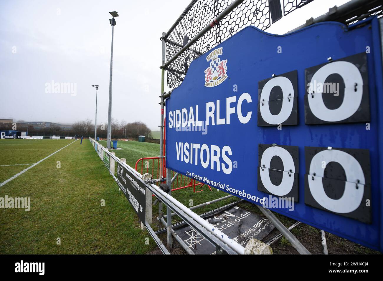 Halifax, England - 7. Februar 2024 - Siddal ARLFC Allgemeine Ansicht. Rugby League Challenge Cup, Siddal ARLFC vs Wakefield Trinity in Chevinedge (Siddal Sports and Community Centre), Halifax, UK Dean Williams Stockfoto