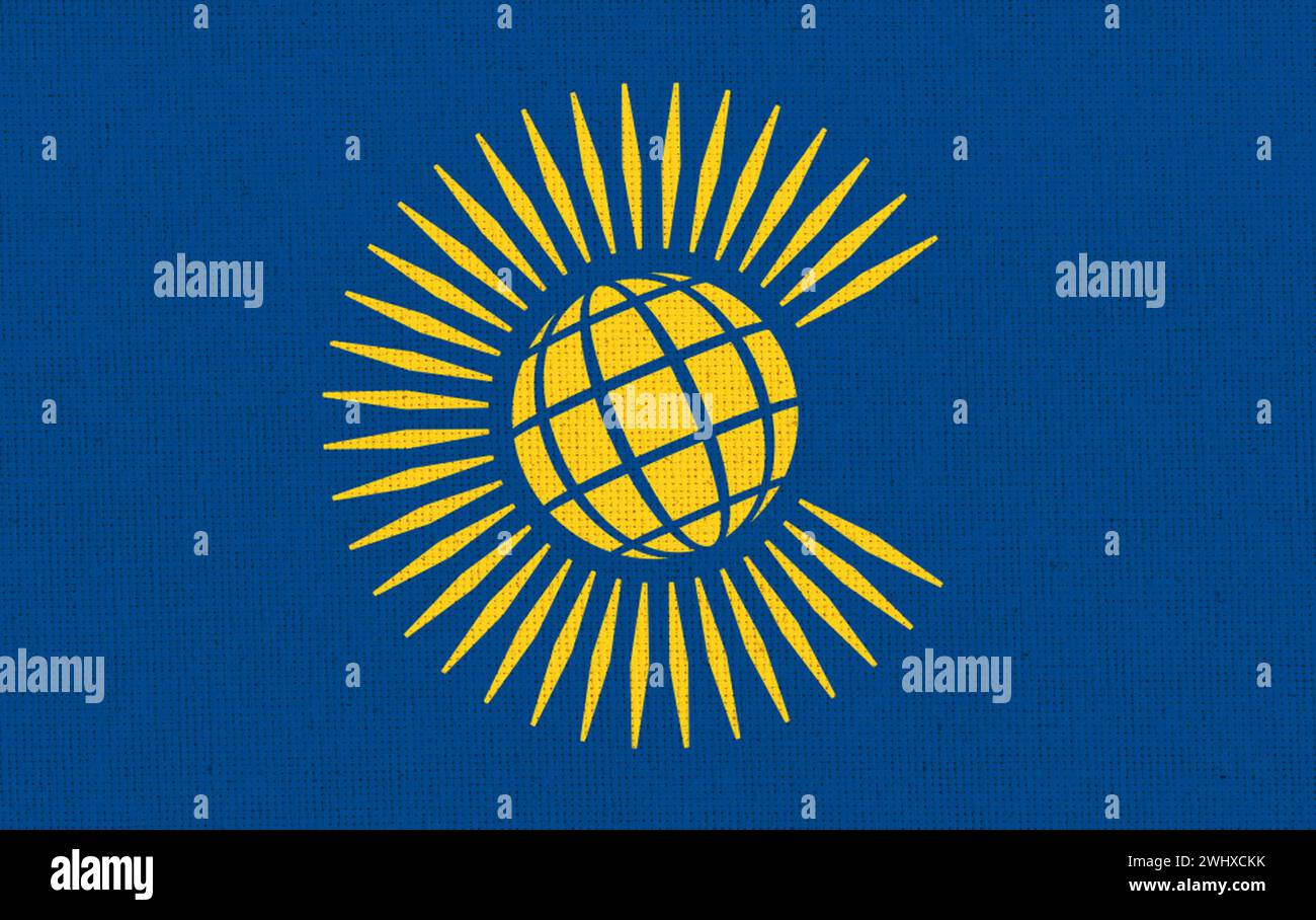 Flagge des Commonwealth of Nations. Britisches Commonwealth of Nations. Flagge der internationalen Organisation Stockfoto