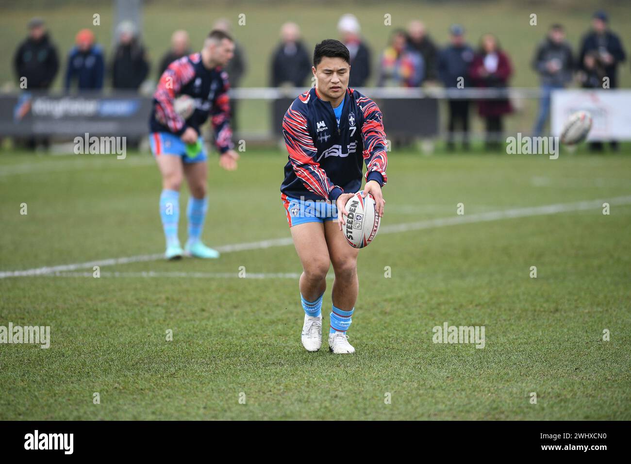 Halifax, England - 7. Februar 2024 - Wakefield Trinity's Freimaurer Lino. Rugby League Challenge Cup, Siddal ARLFC vs Wakefield Trinity in Chevinedge (Siddal Sports and Community Centre), Halifax, UK Dean Williams Stockfoto