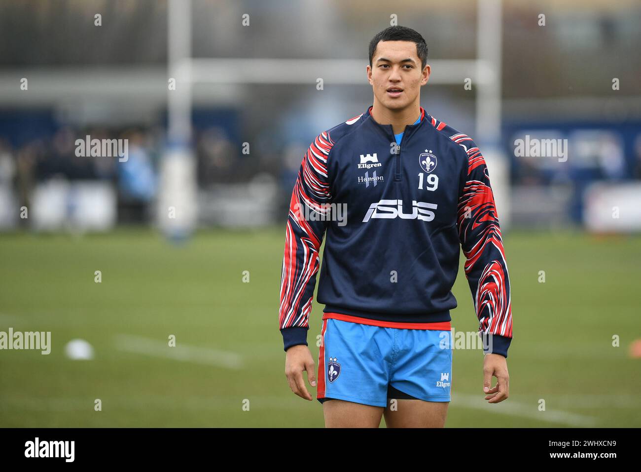 Halifax, England - 7. Februar 2024 - Isiah Vagana von Wakefield Trinity. Rugby League Challenge Cup, Siddal ARLFC vs Wakefield Trinity in Chevinedge (Siddal Sports and Community Centre), Halifax, UK Dean Williams Stockfoto