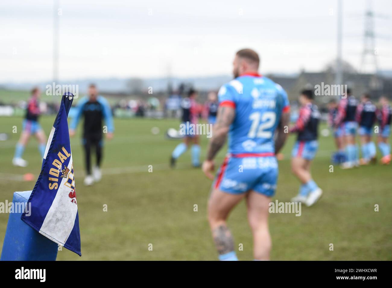 Halifax, England - 7. Februar 2024 - Siddal General View. Rugby League Challenge Cup, Siddal ARLFC vs Wakefield Trinity in Chevinedge (Siddal Sports and Community Centre), Halifax, UK Dean Williams Stockfoto