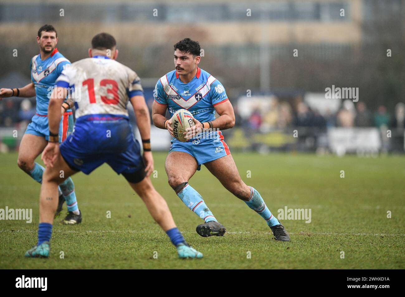 Halifax, England - 7. Februar 2024 - Mathieu Cozza von Wakefield Trinity. Rugby League Challenge Cup, Siddal ARLFC vs Wakefield Trinity in Chevinedge (Siddal Sports and Community Centre), Halifax, UK Dean Williams Stockfoto