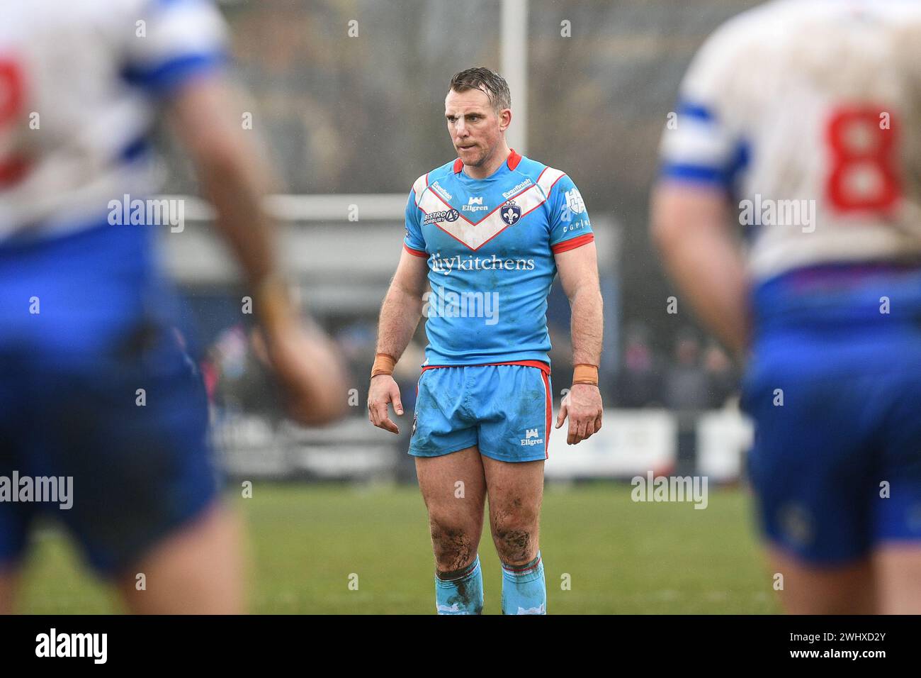Halifax, England - 7. Februar 2024 - Matty Ashurst von Wakefield Trinity. Rugby League Challenge Cup, Siddal ARLFC vs Wakefield Trinity in Chevinedge (Siddal Sports and Community Centre), Halifax, UK Dean Williams Stockfoto