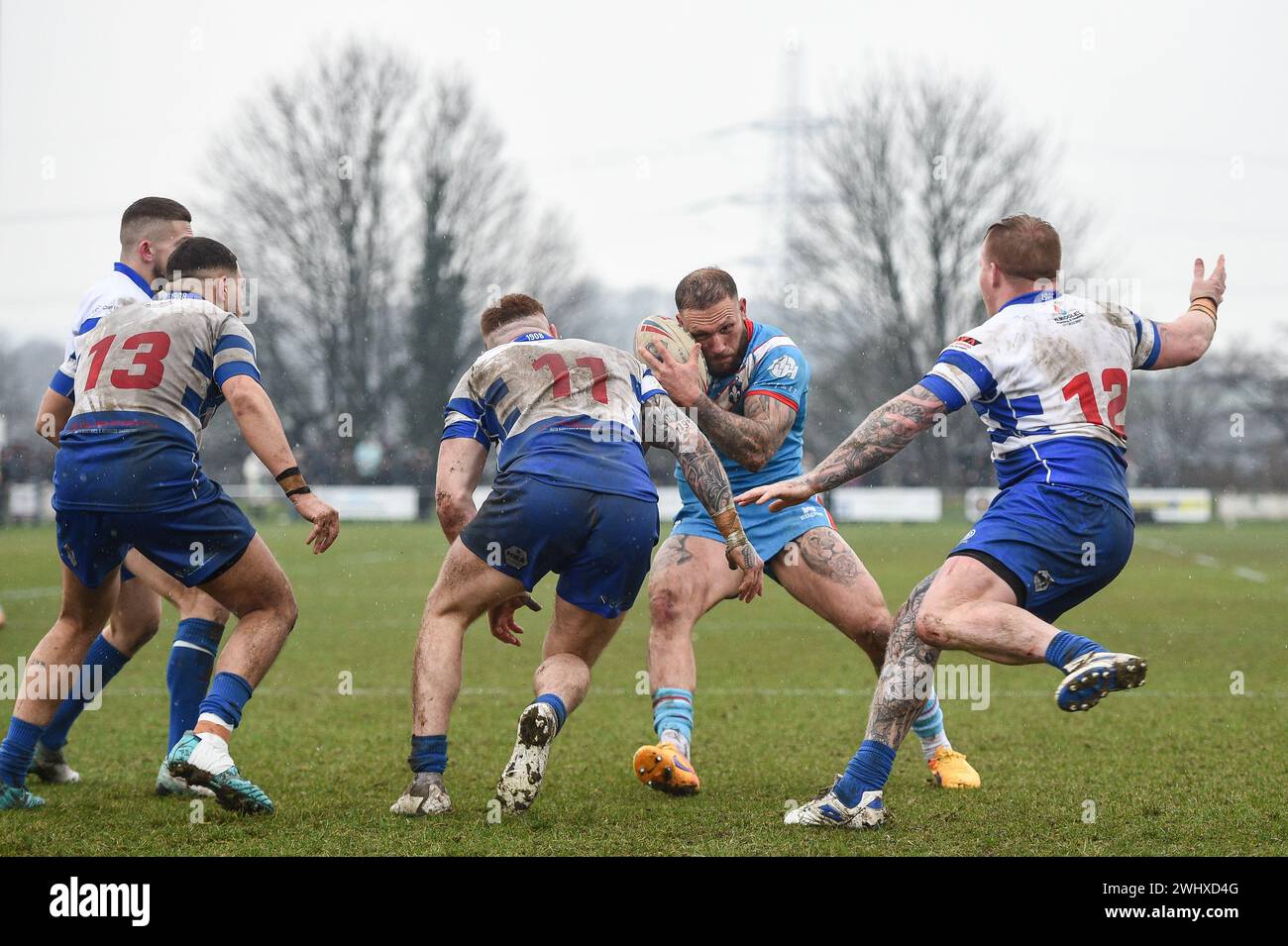 Halifax, England - 7. Februar 2024 - Josh Griffin von Wakefield Trinity. Rugby League Challenge Cup, Siddal ARLFC vs Wakefield Trinity in Chevinedge (Siddal Sports and Community Centre), Halifax, UK Dean Williams Stockfoto