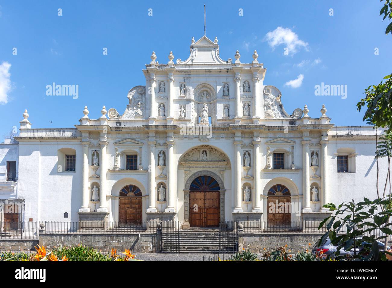 Pfarrei San José in der ehemaligen Metropolitan Cathedral von Santiago, Antigua, Sacatepéquez Departement, Republik Guatemala Stockfoto