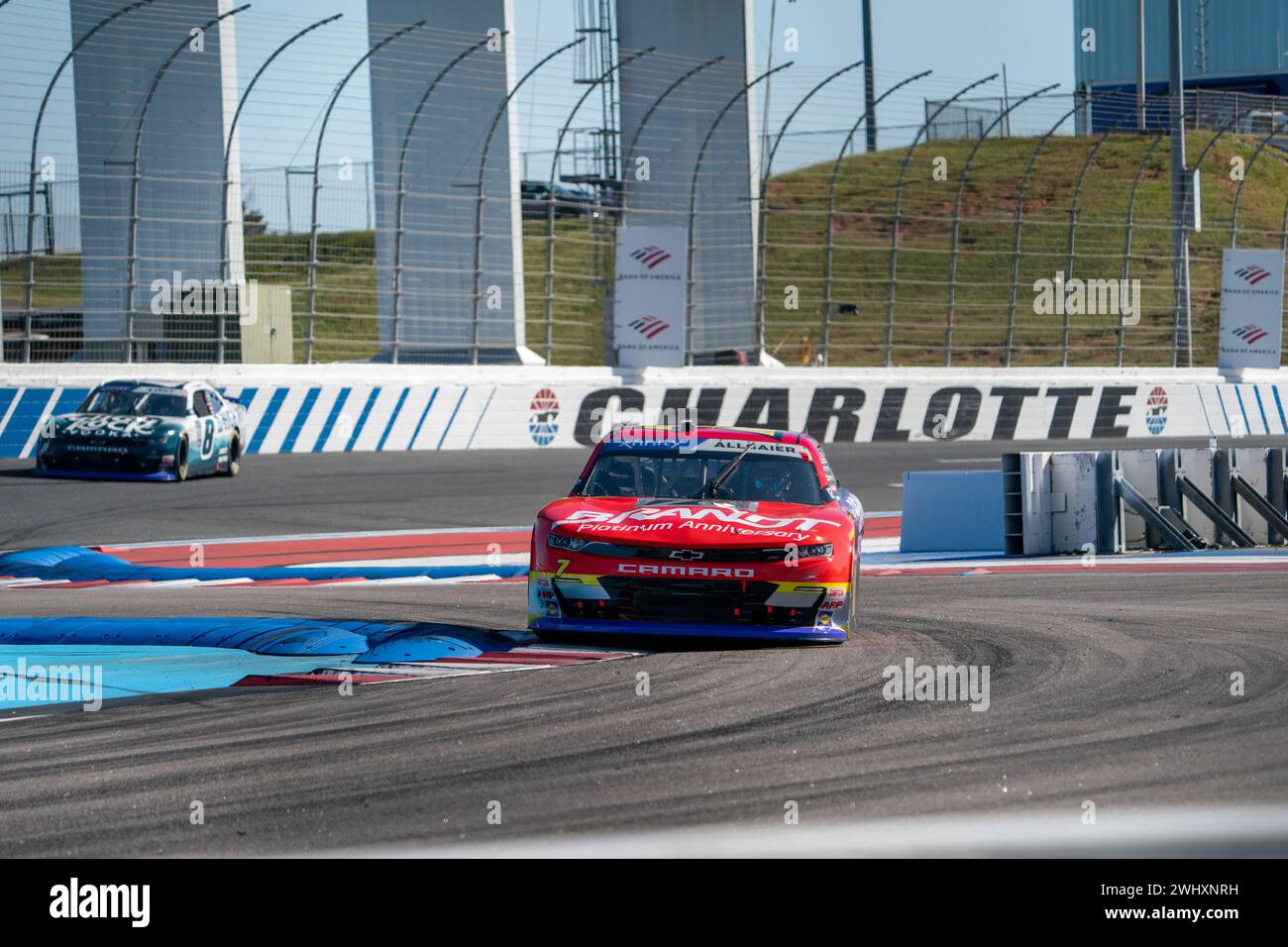 NASCAR Xfinity Series 2023: Drive for the Cure 250 präsentiert von BlueCross BlieSheild aus North Carolina Stockfoto