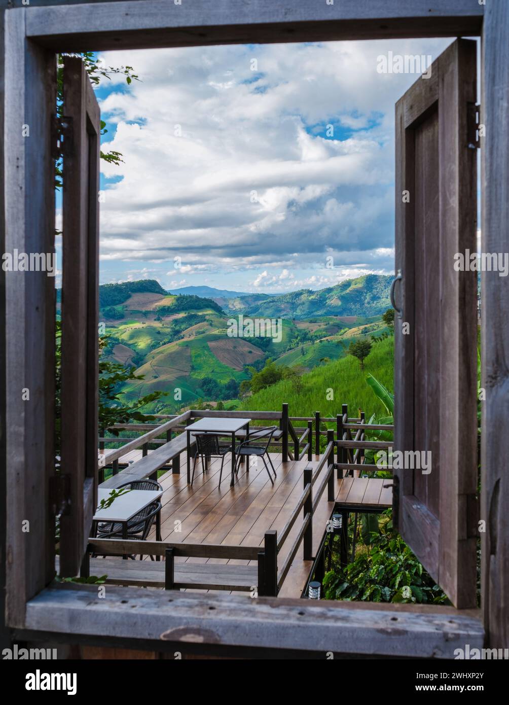 Doi Chang Berge von Chiang Rai Nord Thailand Stockfoto