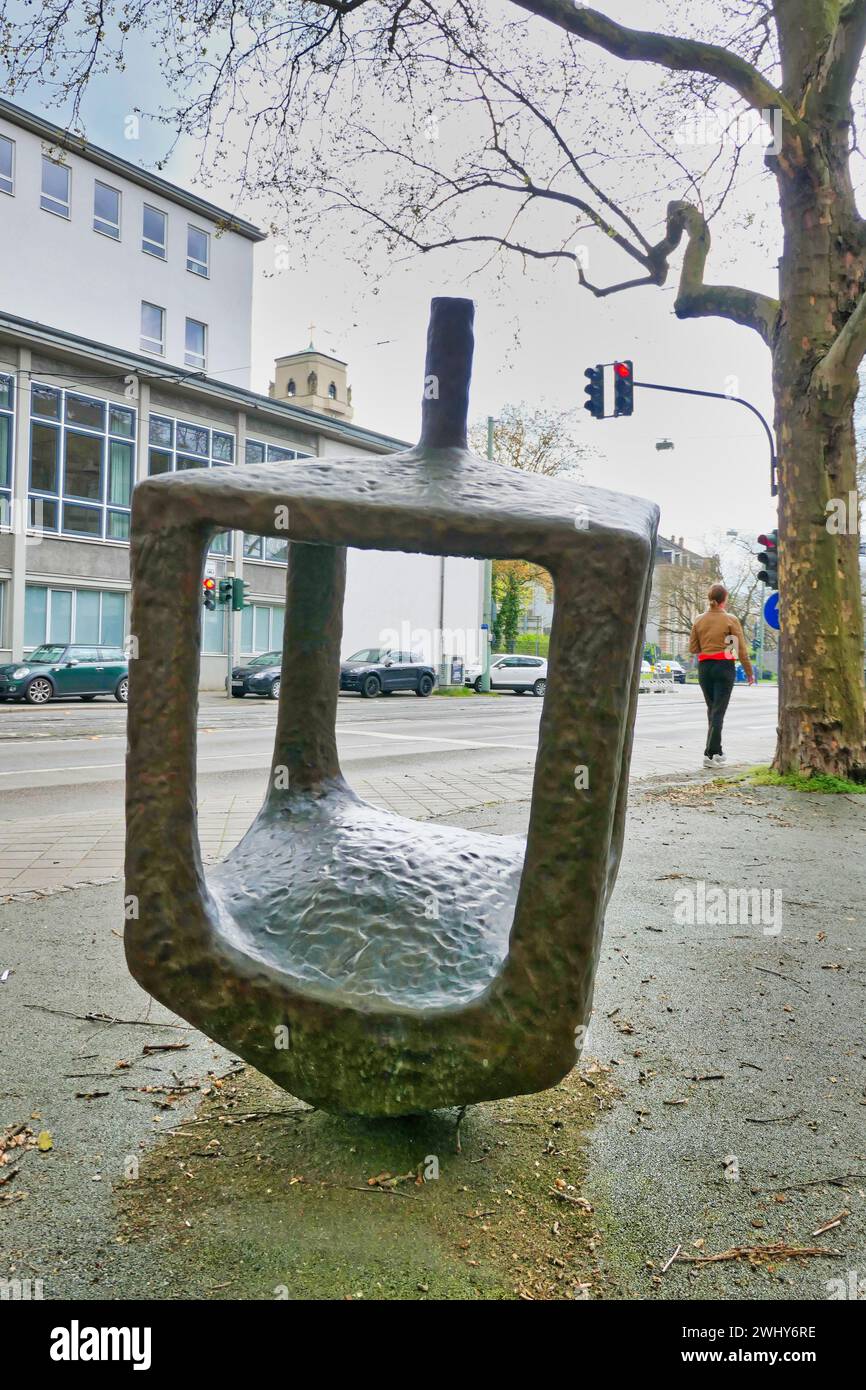 Dreidel am Ort der vergessenen Kinder, Frankfurt Main Stockfoto