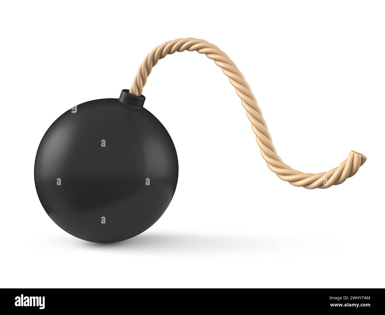 Vintage Cartoon Bomb 3D Stockfoto