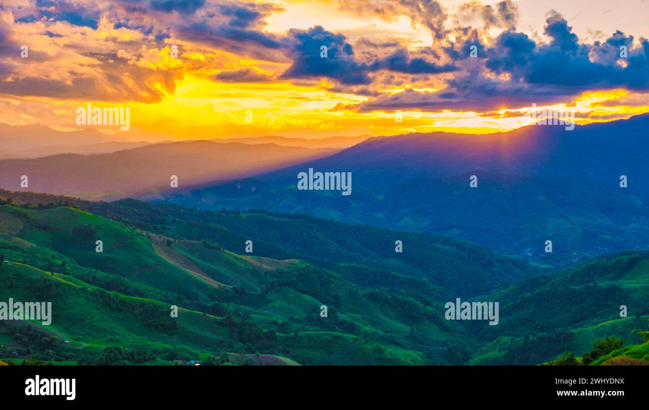 Doi Chang Berge von Chiang Rai Nord Thailand Stockfoto
