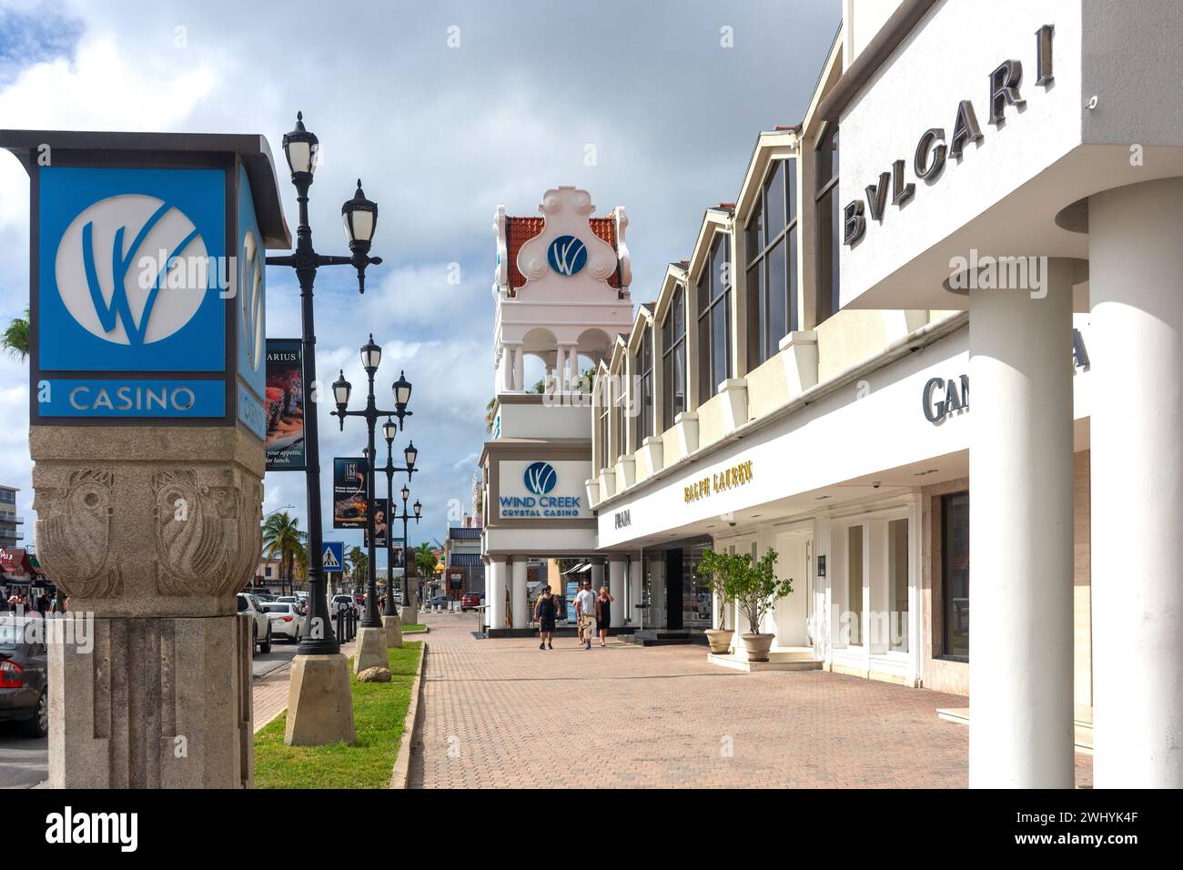Wind Creek Crystal Casino, Lloyd G. Smith Boulevard, Oranjestad, Aruba, ABC-Inseln, Leeward Antilles, Karibik Stockfoto