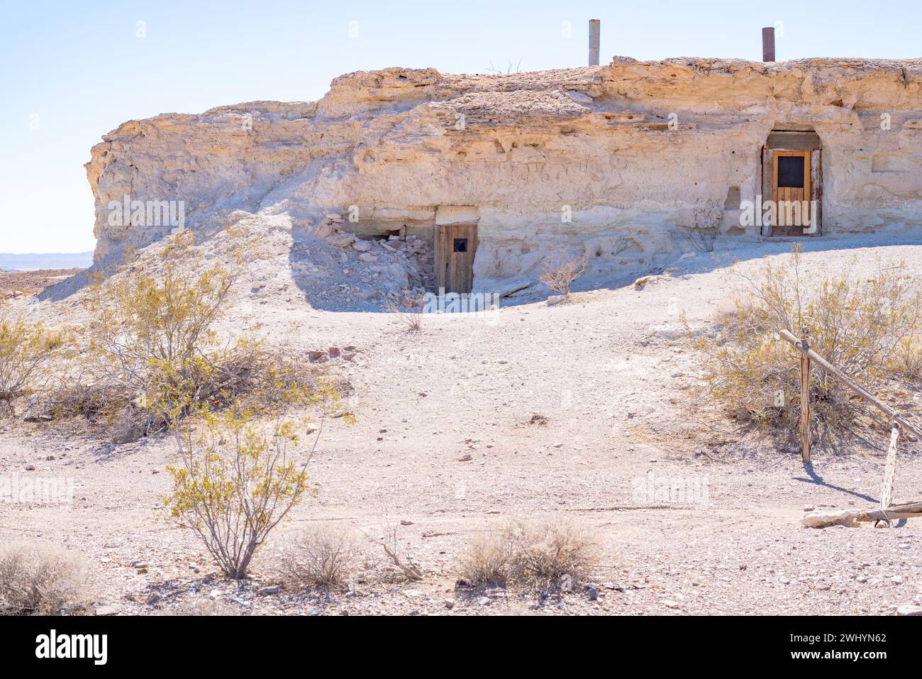Early American, Cave Dwellings, Miners, Shoshone, Kalifornien, Death Valley Natl Park, Historisch, Architektur, Wüste, Gehöfte Stockfoto