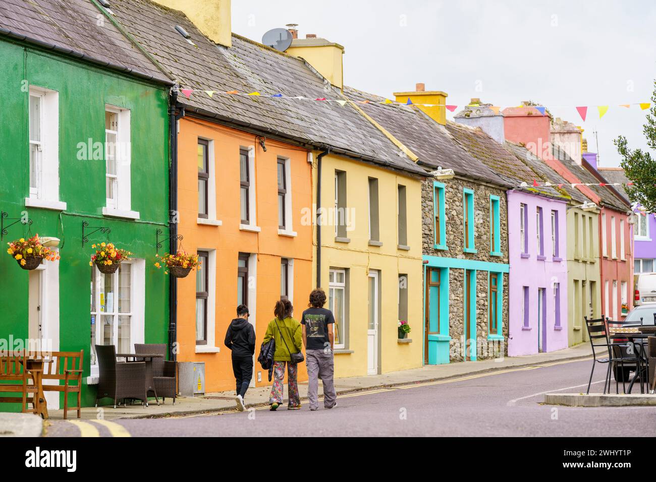 Bunte Häuser Stockfoto
