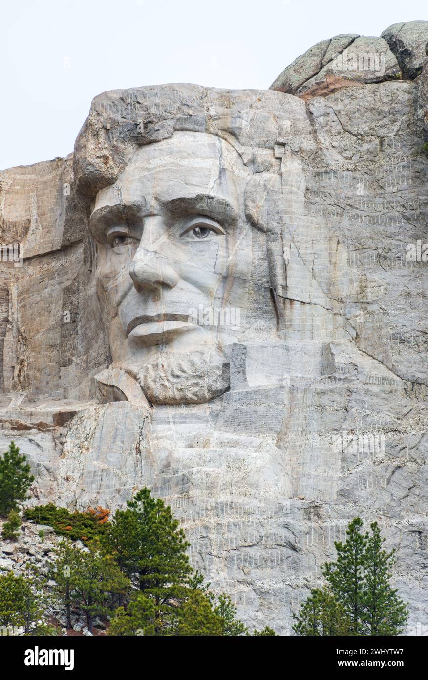 Mount Rushmore National Memorial in den Black Hills von South Dakota, USA Stockfoto