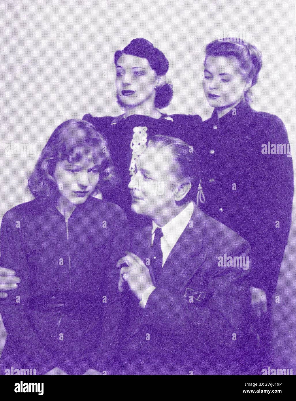 TALA BIRELL ELAINE BARRIE JOHN BARRYMORE und DOROTHY McGuire in der neuen Komödie MY DEAR CHILDREN 1940 Regisseur OTTO PREMINGER Schriftsteller Catherine Turney und Jerry Horwin produziert von Richard Aldrich und Richard Myers am Belasco Theatre am Broadway, New York vom 31. Januar bis 18. Mai 1940 Stockfoto