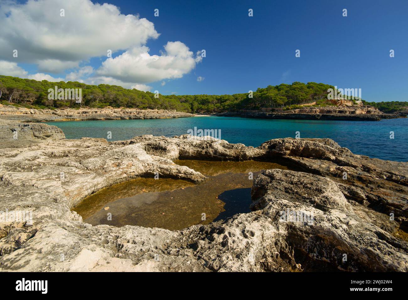 Parque Natural de MondragÃ³. Santanyi. Migjorn.Mallorca.Illes Balears.EspaÃ±a. Stockfoto