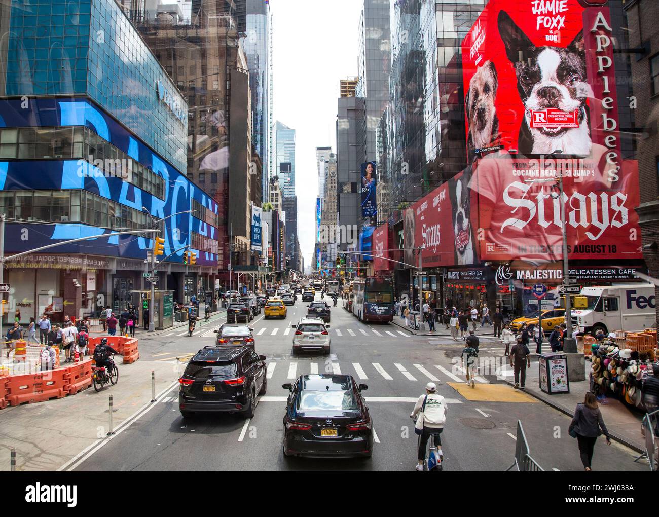 New York City: 7th Avenue in Manhattan Stockfoto
