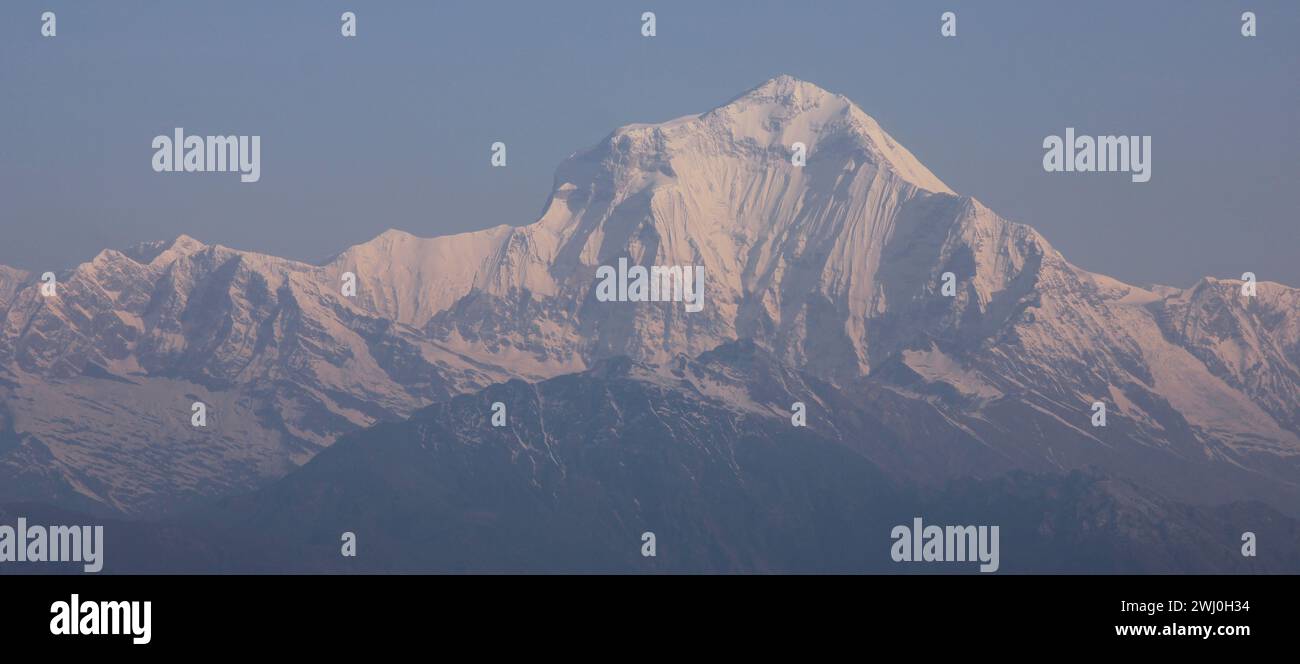 Dhaulagiri, siebthöchster Berg. Stockfoto