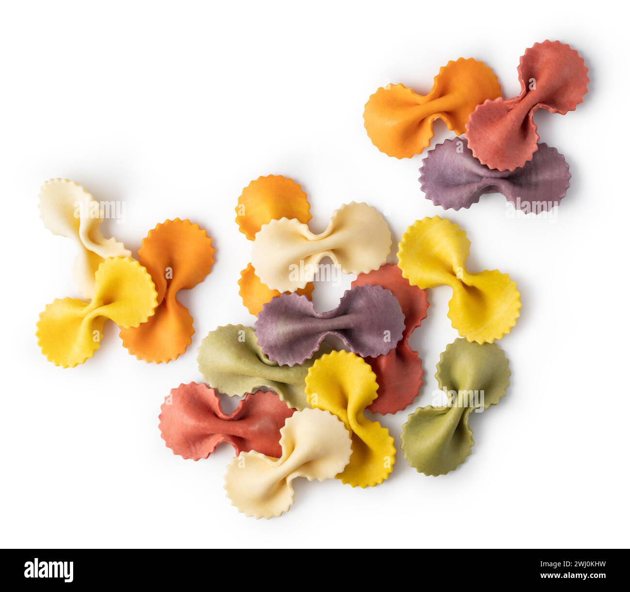 Getrocknete italienische Pasta Farfalle Stockfoto