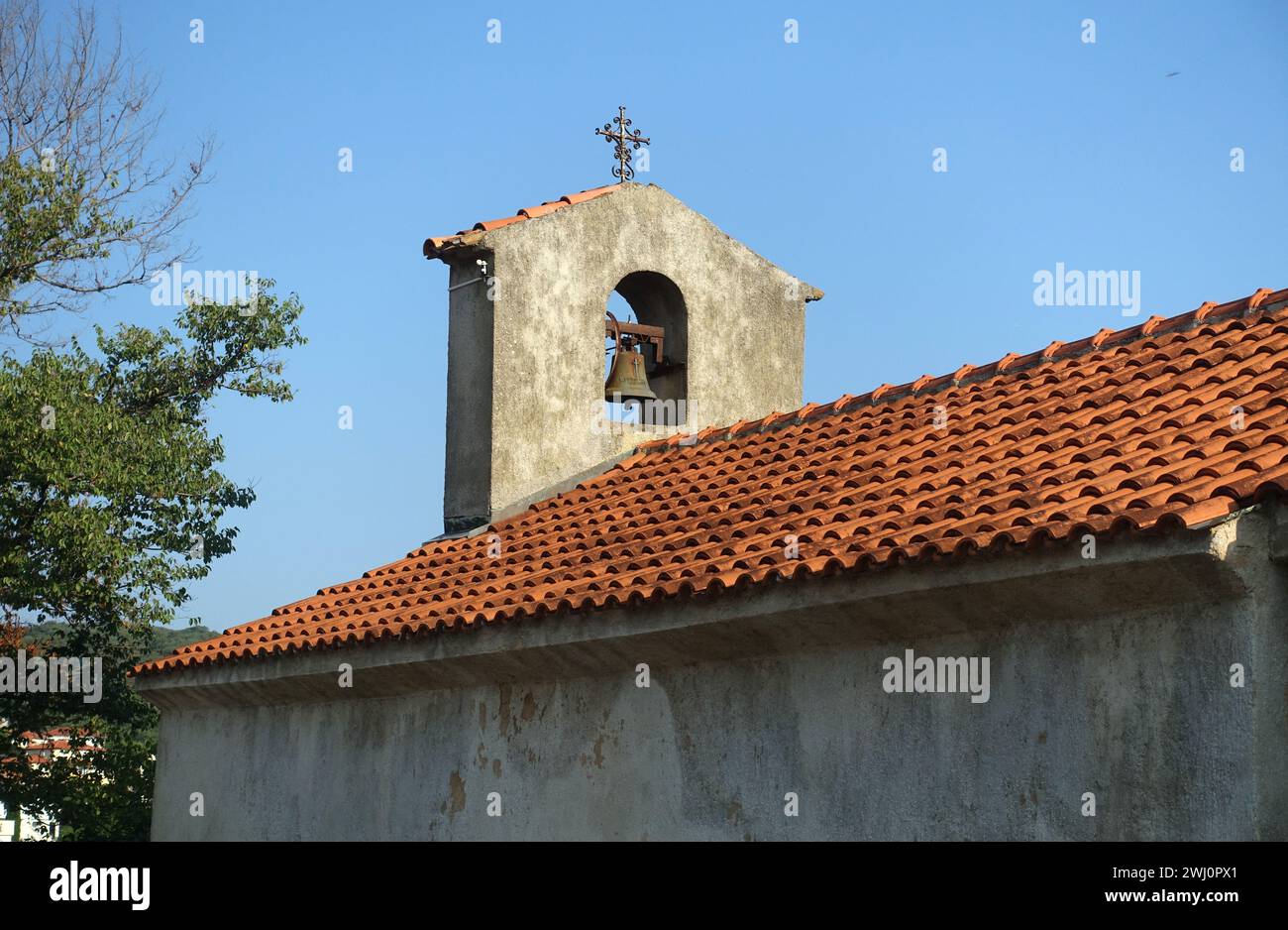 Kirche St. Johannes der Täufer in Vrbnik Stockfoto Kirche St. Johannes der Täufer in Vrbnik Stockfoto