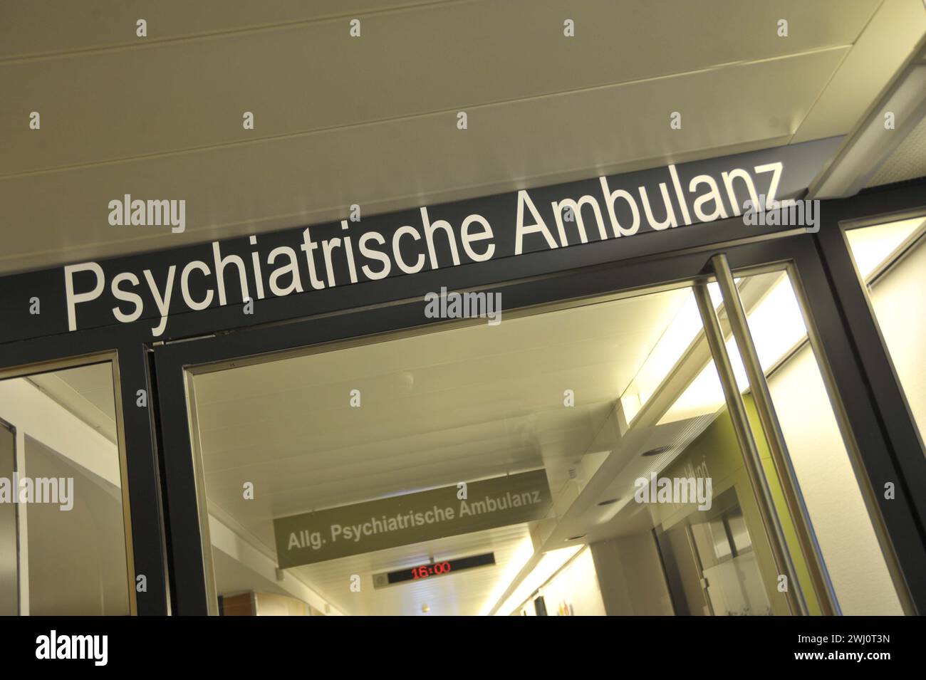 In einer psychiatrischen Ambulanz Stockfoto