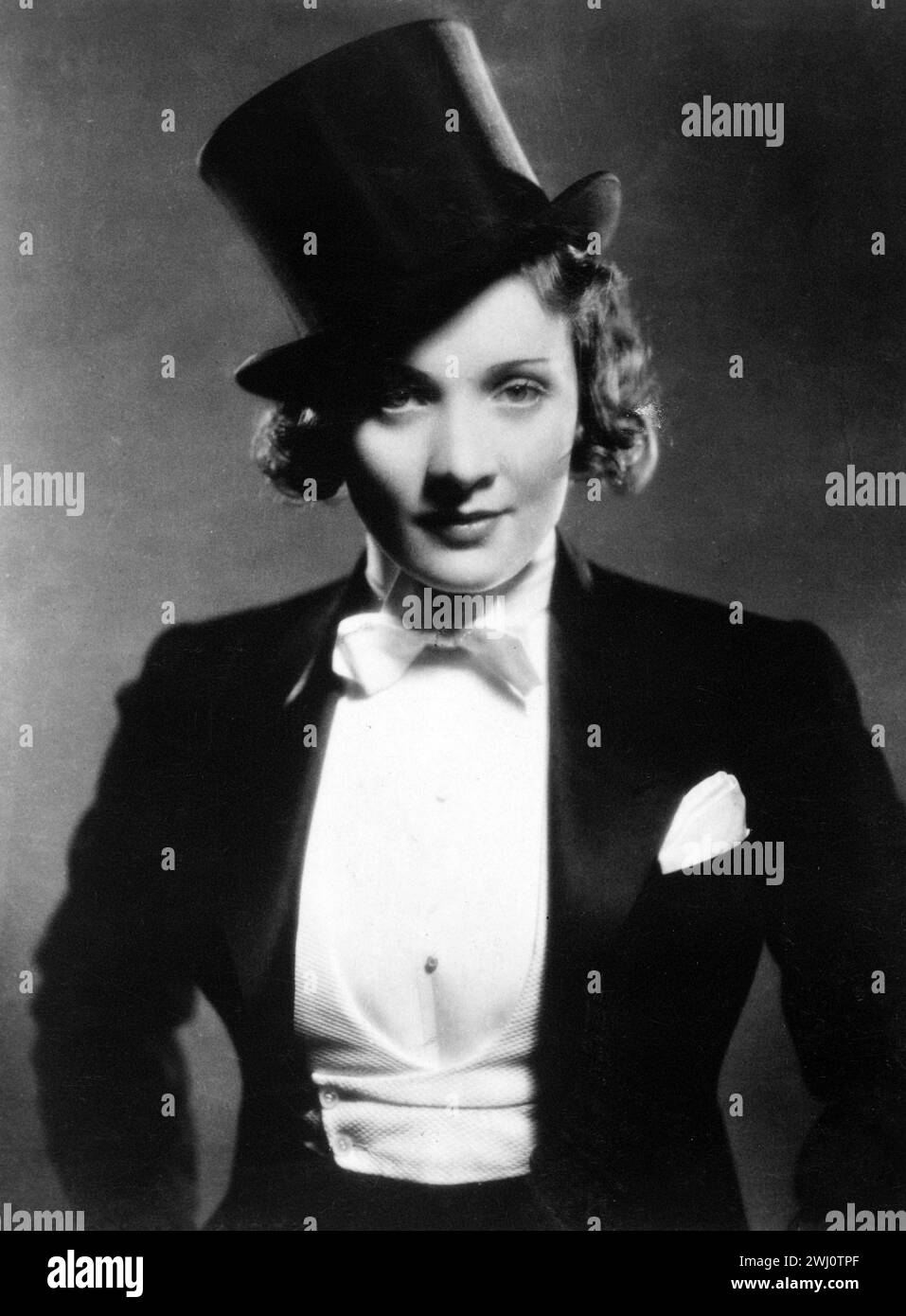 Porträt von Marlène Dietrich, Paramount, 1932 Stockfoto