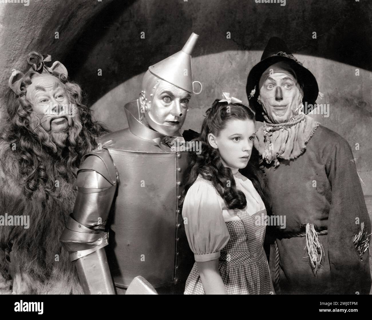 The Cast of the Wizard of Oz, einschließlich Judy Garland (MGM, 1939) Werbefoto Stockfoto
