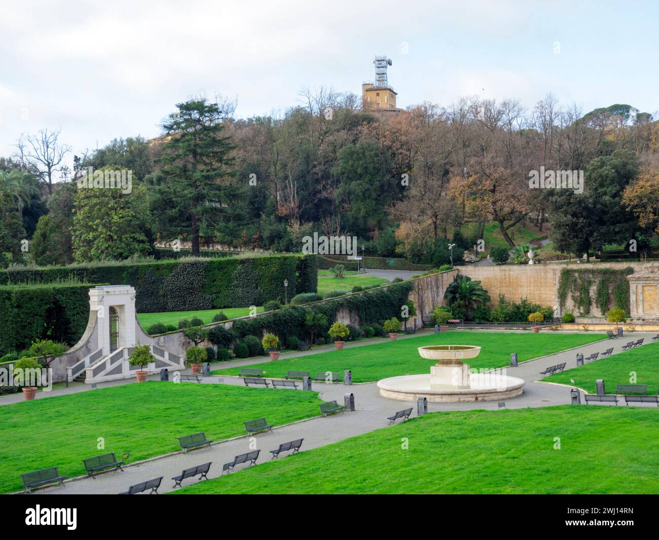 Garten des Vatikanischen Museums (Rom/Italien) Stockfoto