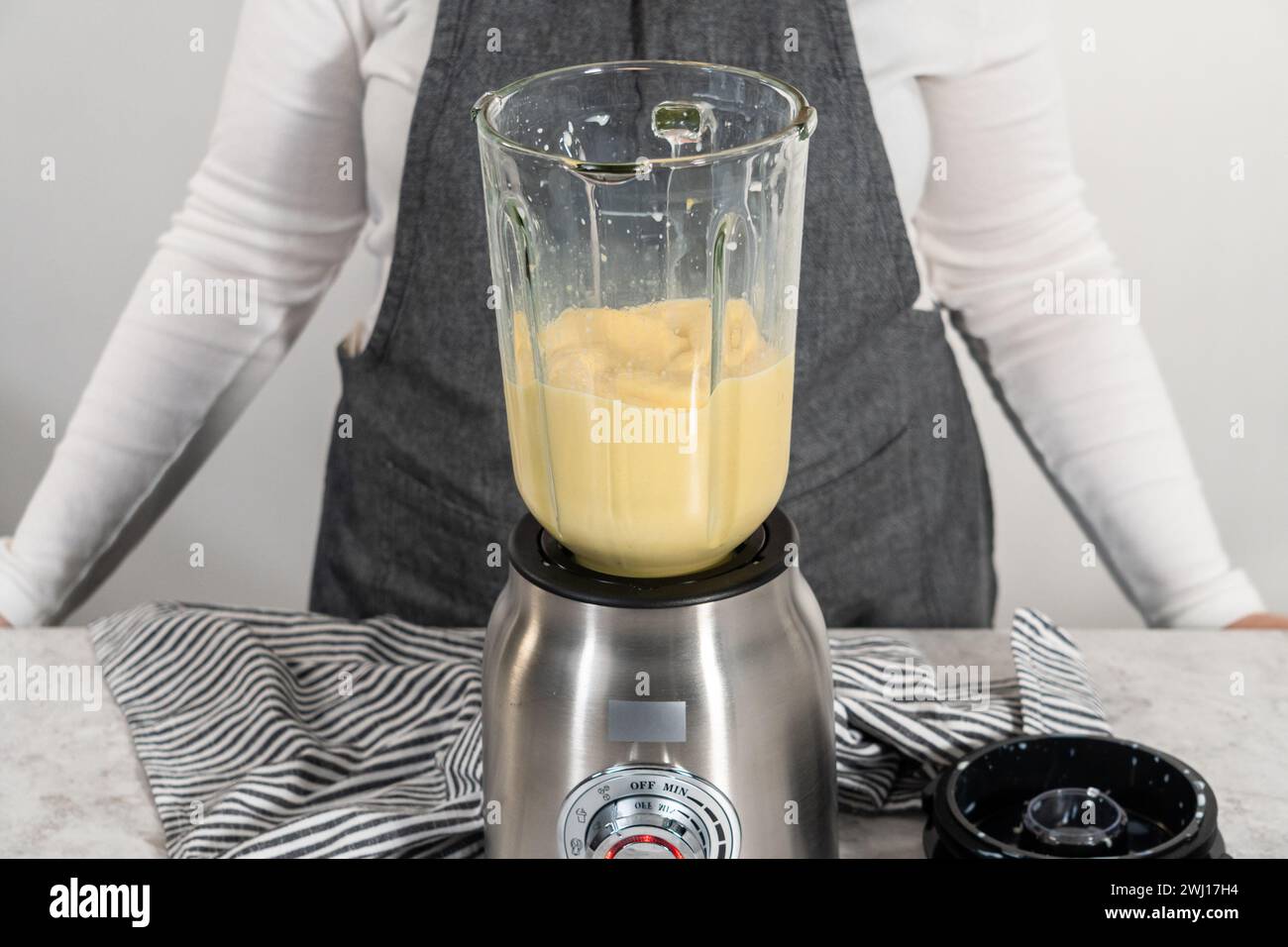 Mango boba Smoothie Stockfoto
