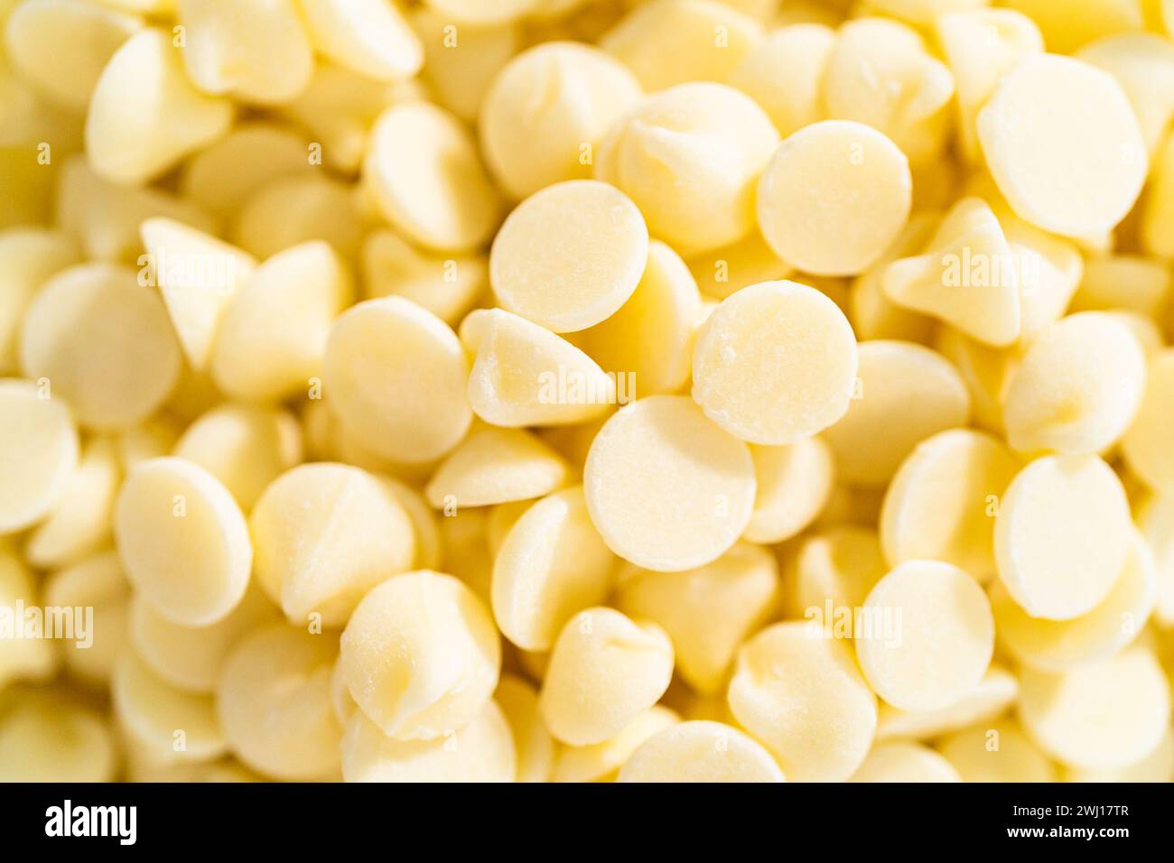 Weiße Schokolade Ganache Zuckerguss Stockfoto