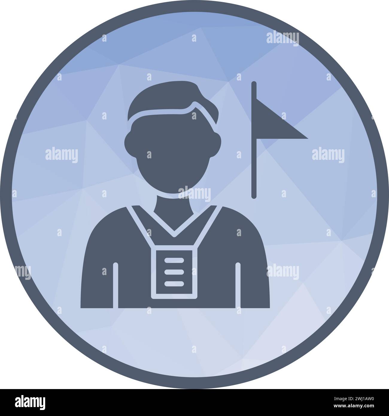 Vektorbild des Symbols „Tour Guide“. Stock Vektor