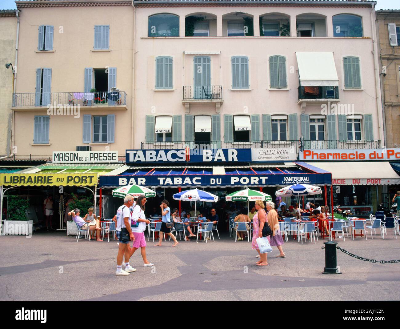 Frankreich. Provence Cote d'Azur. Saint Tropez. Straßenszene. Stockfoto