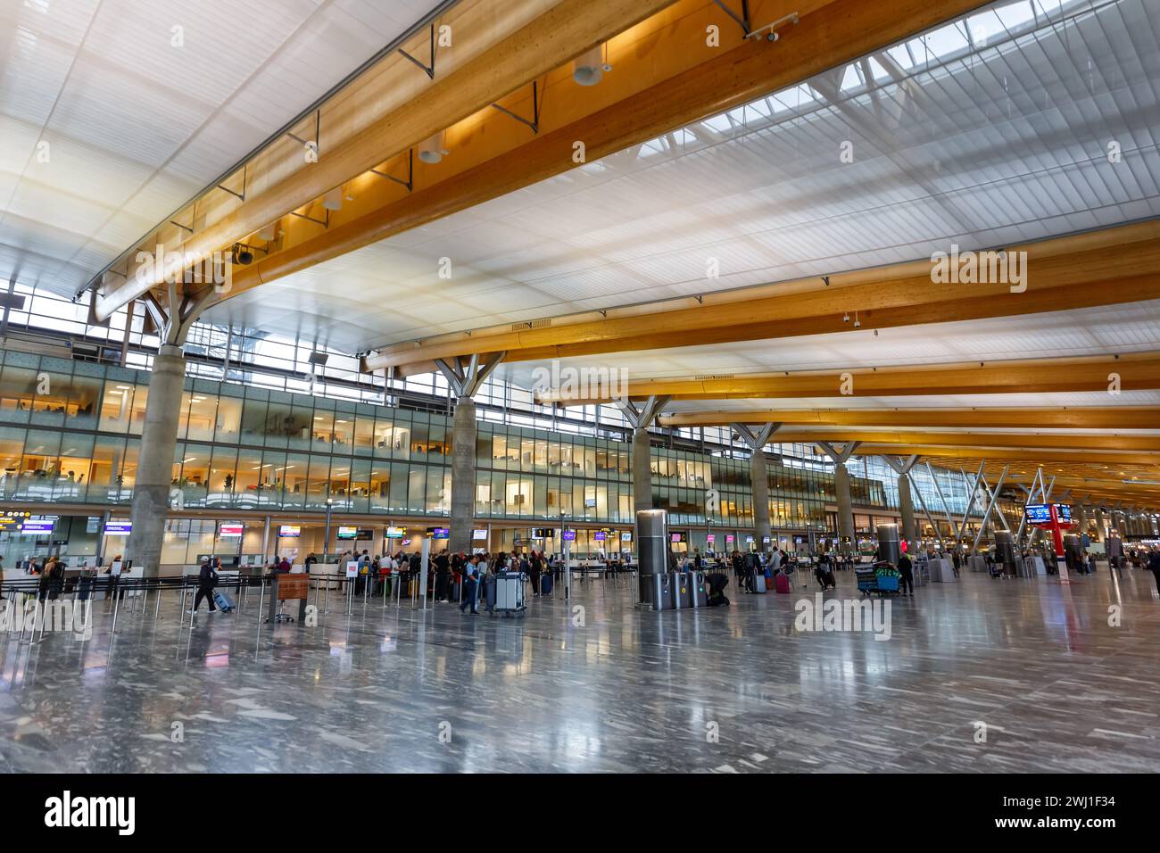 Flughafen Oslo Gardermoen in Norwegen Stockfoto