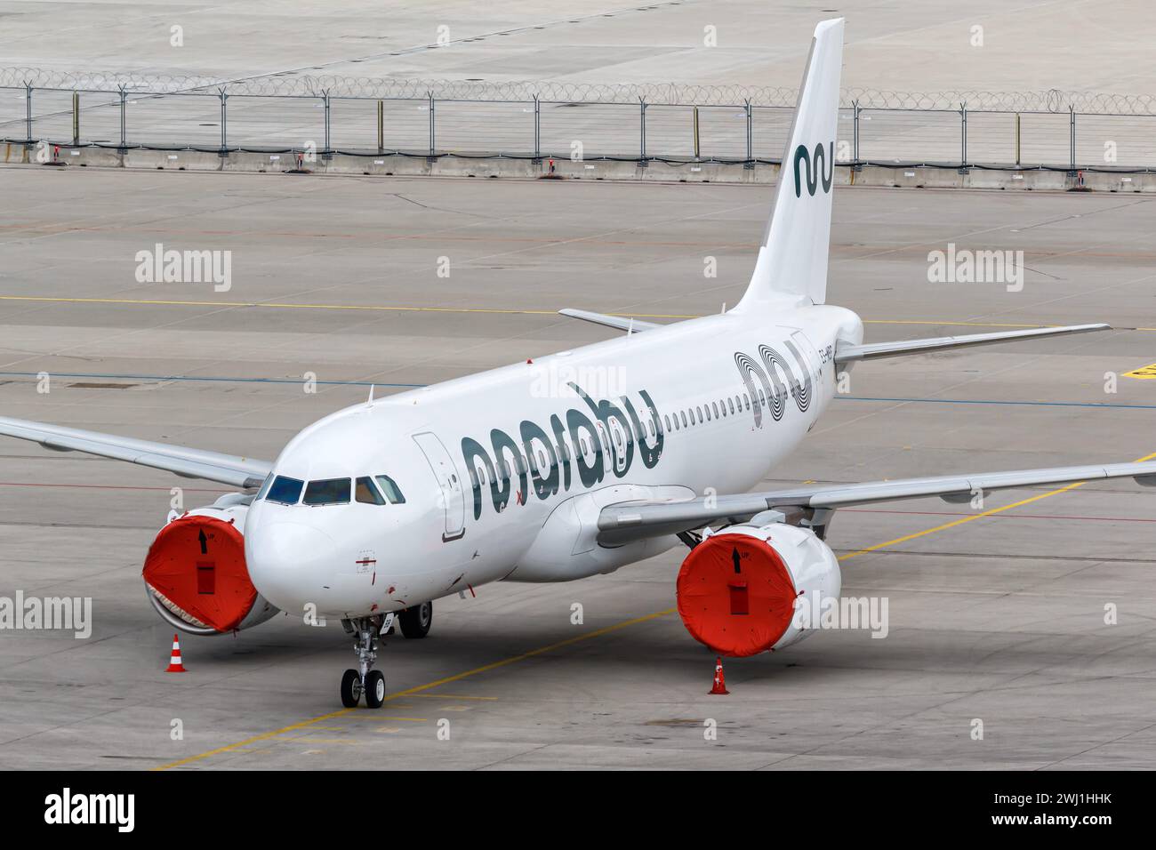 Marabu Airlines Airbus A320neo Flugzeuge Flughafen München in Deutschland Stockfoto