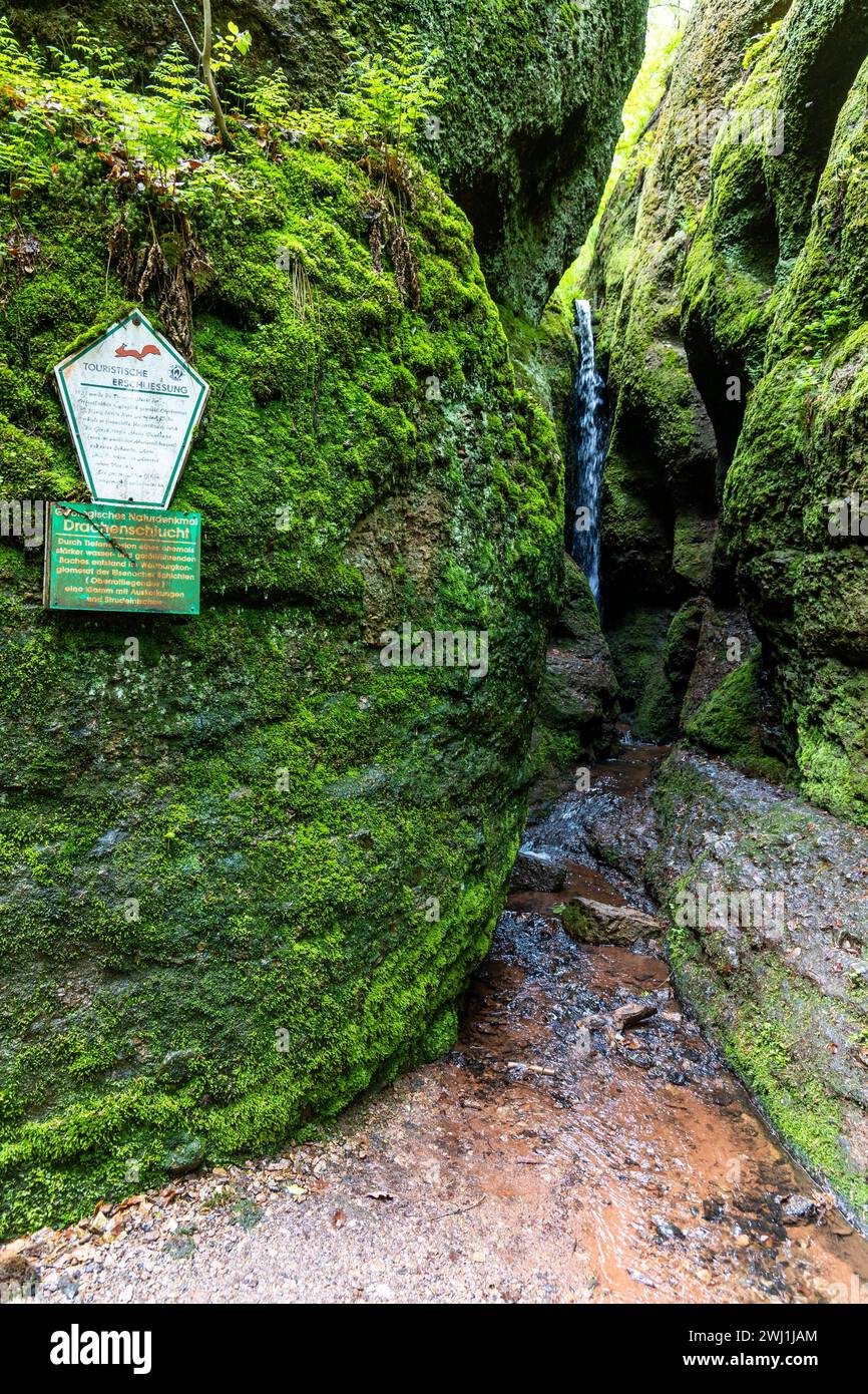 Wandern in der Drachenschlucht Eisenach Thüringen Stockfoto