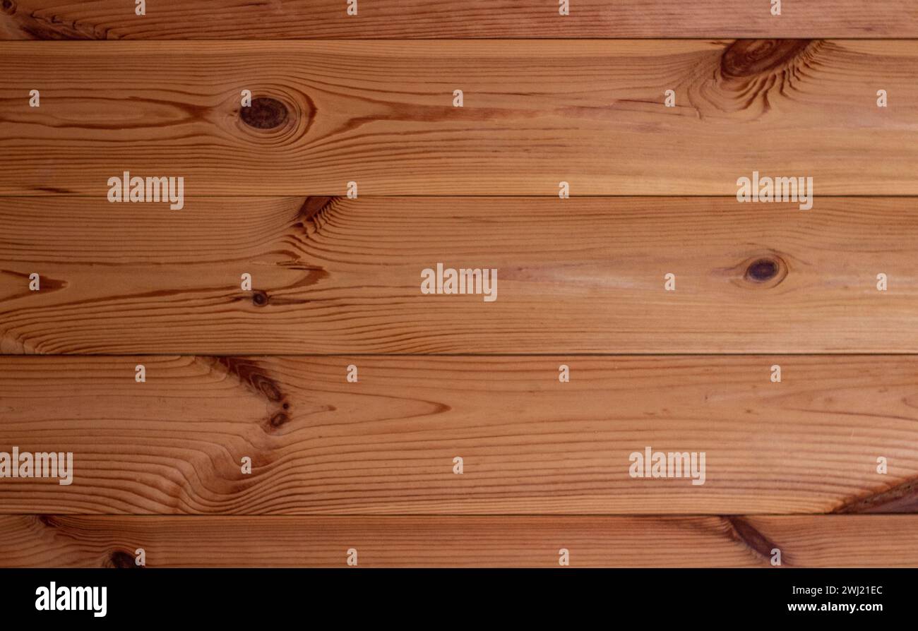 Hellbraune Holzstruktur mit Fehlern Stockfoto