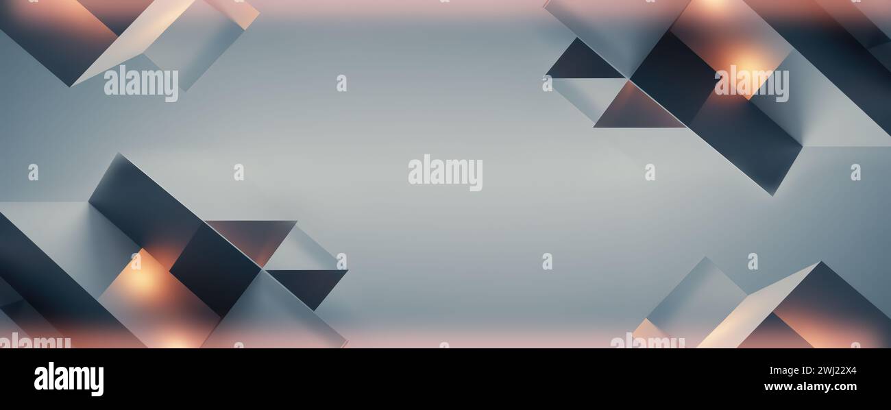 Abstrakter 3D-Geschäftshintergrund Stockfoto