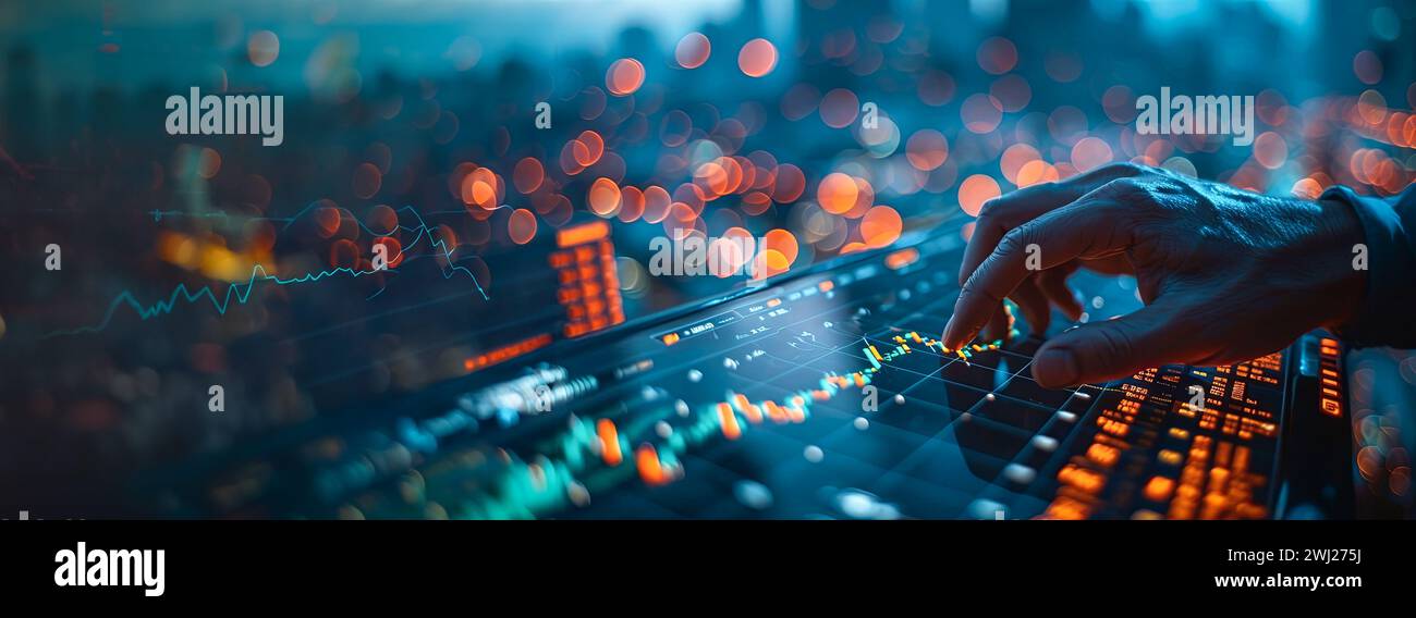 Cryptocurrency Mining Powerhouse: High-Performance-Computing für Blockchain-Transaktionen, Freisetzung der Macht von Blockchain: Cryptocurrency, Mining, A Stockfoto