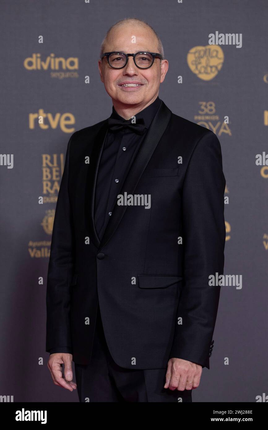 Madrid, Spanien. Februar 2024. Pablo Berger nimmt an der Fotokonferenz „The Red Carpet at the Goya Awards 2024“ in Feria de Valladolid Teil. Quelle: SOPA Images Limited/Alamy Live News Stockfoto