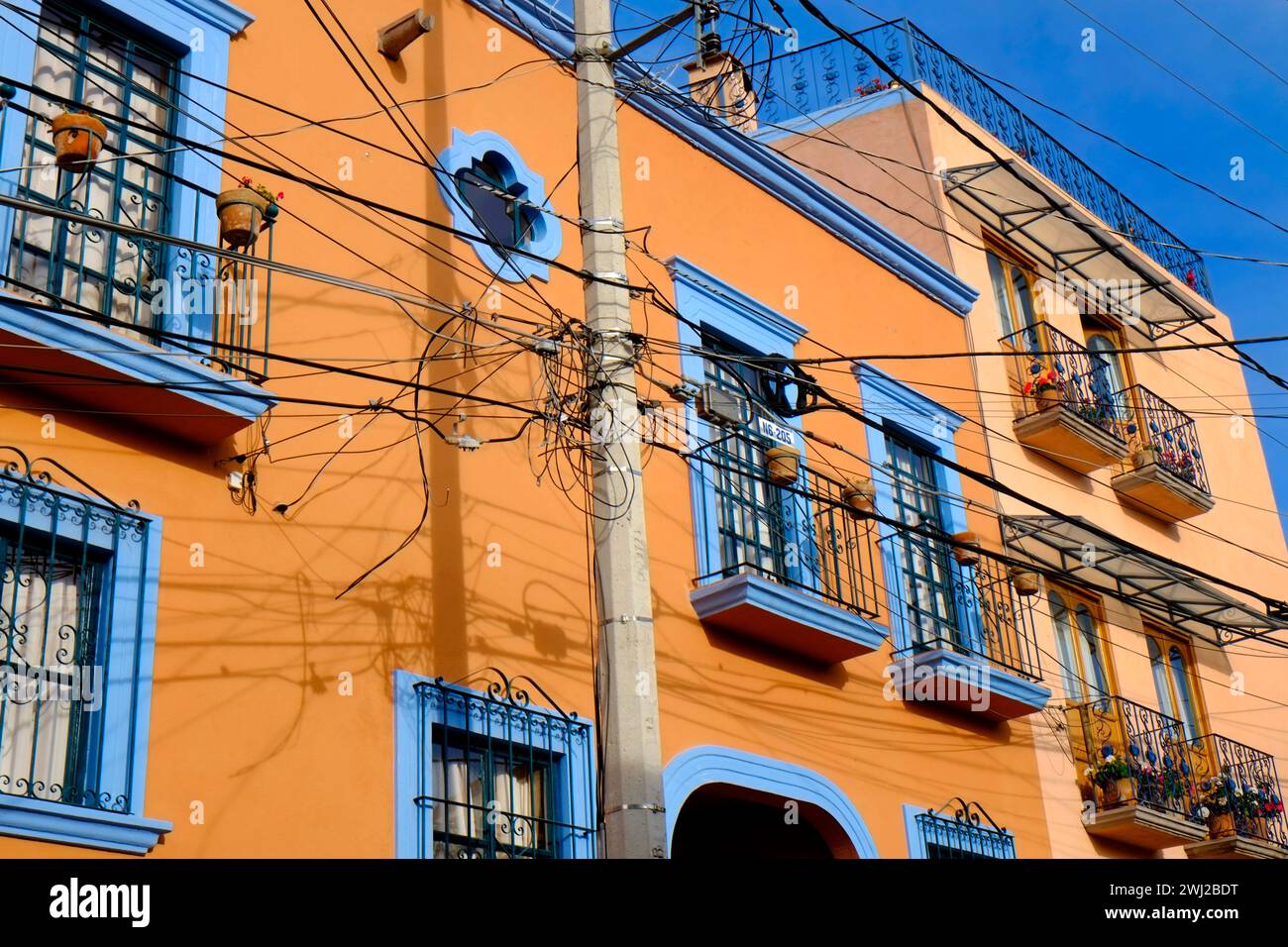 Wohnhaus in Mexiko Stockfoto
