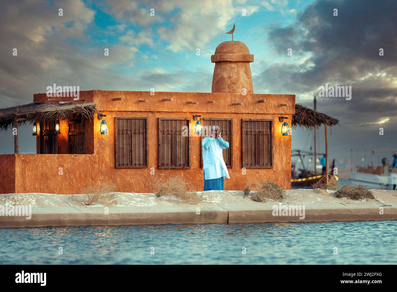 Fischerei und Fischerei Industrie vom Katara Traditional Dhow Festival 2023 Doha Stockfoto