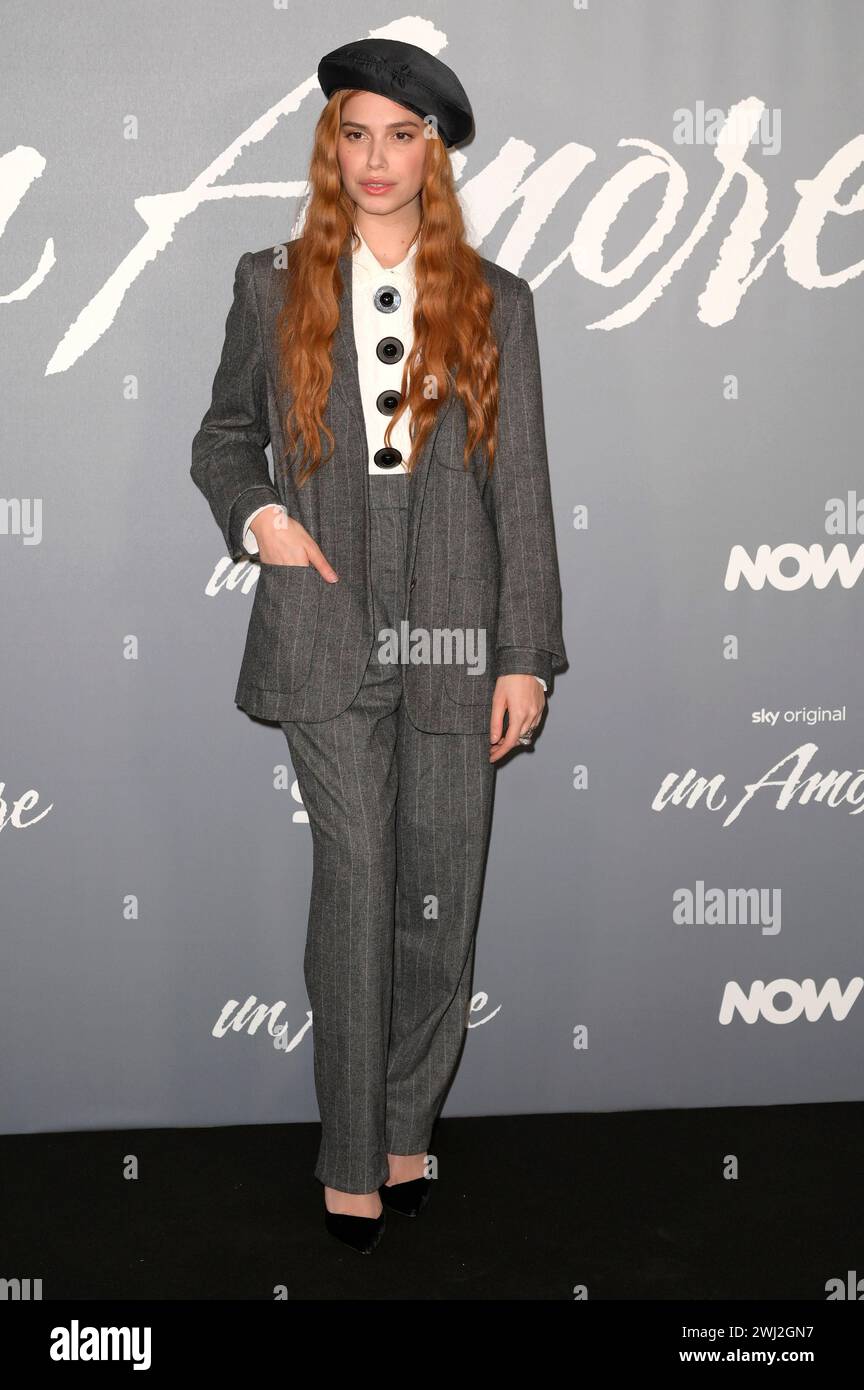 Beatrice Fiorentini beim Photocall zur Sky Serie „UN Amore“ im Cinema Barberini. Rom, 12.02.2024 Stockfoto