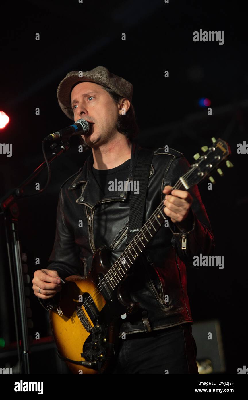 Southampton, Großbritannien. Februar 2024. Libertines Peter Doherty und Carl Barat spielen einen akustischen Aufwärmkonzert in den Engine Rooms und werben für ihr Album All Quiet on the Eastern Esplanade. Cristina Massei/Alamy Live News Stockfoto