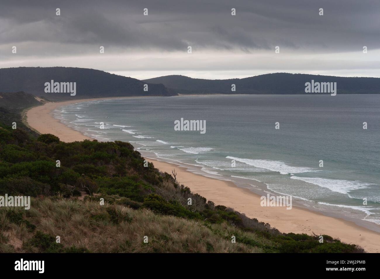 Abenteuerbucht auf Bruny Island vor der Küste Tasmaniens in Australien Stockfoto