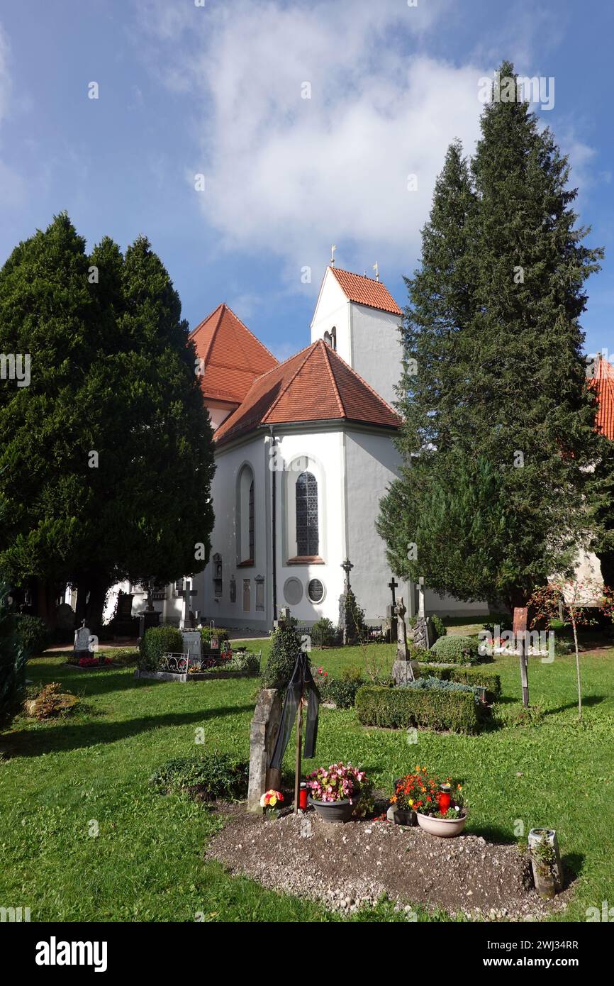 St. Sebastian-katholische Kirche auf dem alten Friedhof Stockfoto