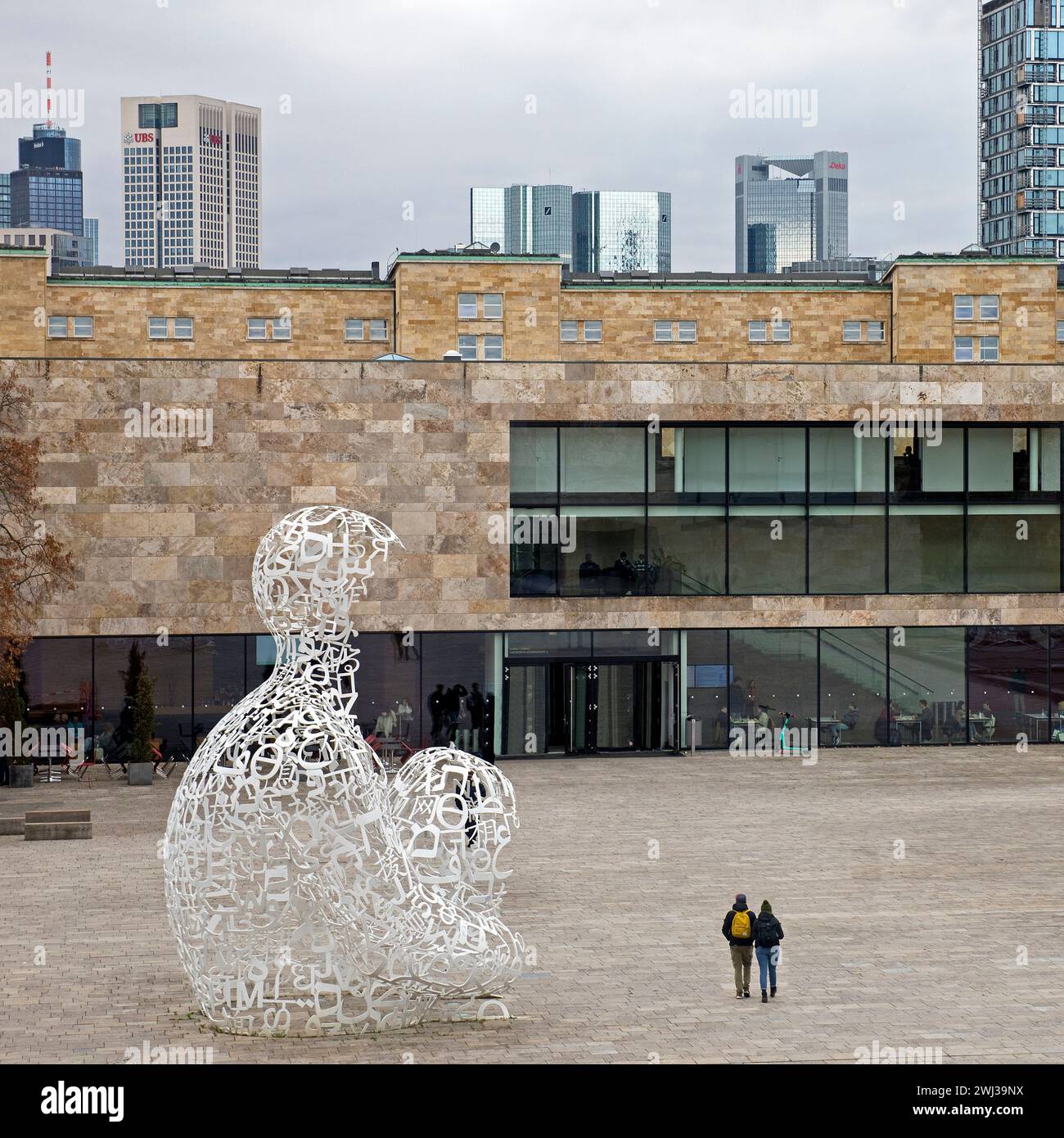 Kunstwerk Body of Knowledge, Campus Westend, Goethe-Universität, Frankfurt am Main, Deutschland Europa â€‹ Stockfoto