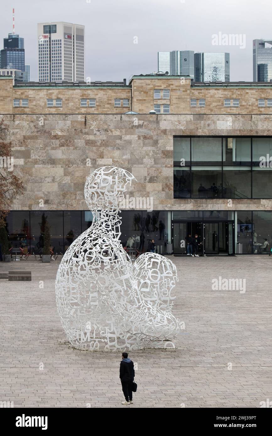 Kunstwerk Body of Knowledge, Campus Westend, Goethe-Universität, Frankfurt am Main, Deutschland Europa â€‹ Stockfoto